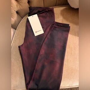 lululemon athletica Maroon Leggings